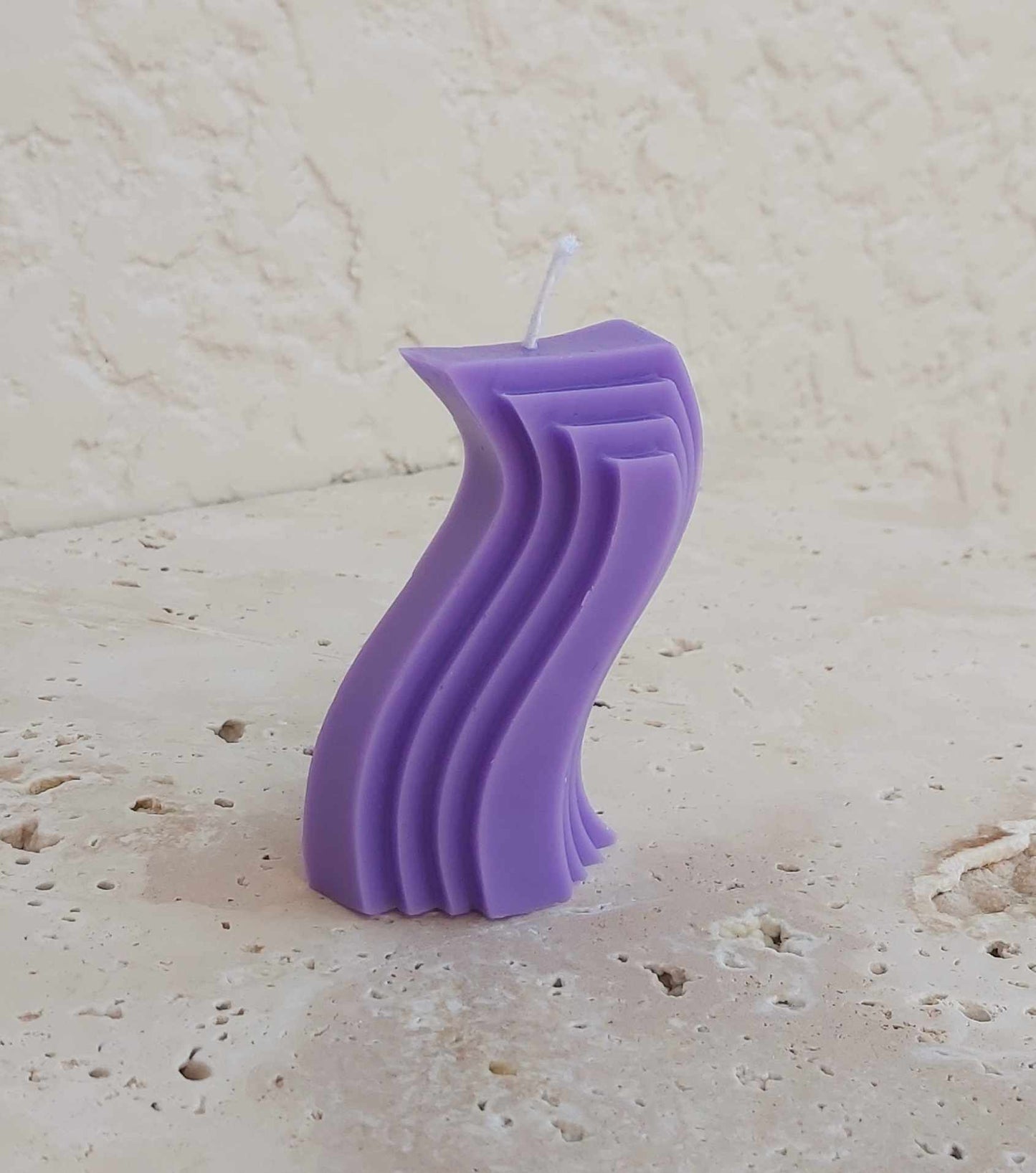 xSculptural Candle - Wave Pillar