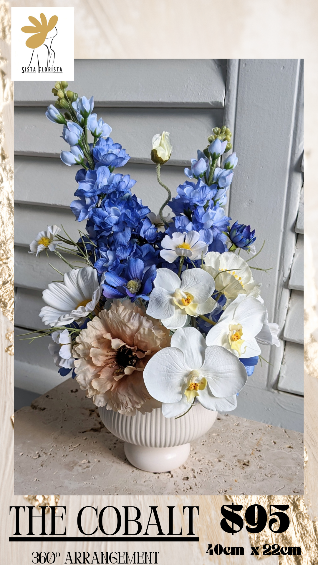 Arrangement COBALT Medium - (LOCAL DELIVERY ONLY)