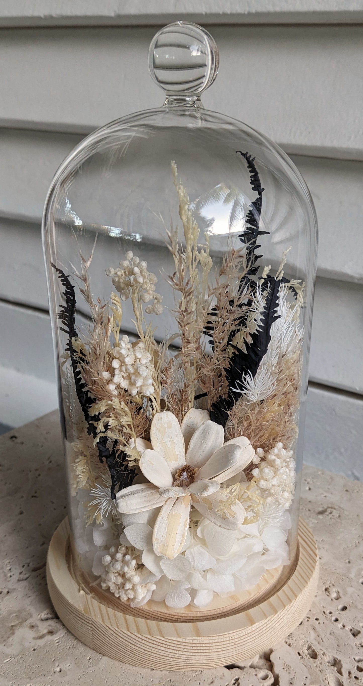 Dried Floral Cloche LEWIS (LOCAL DELIVERY ONLY)