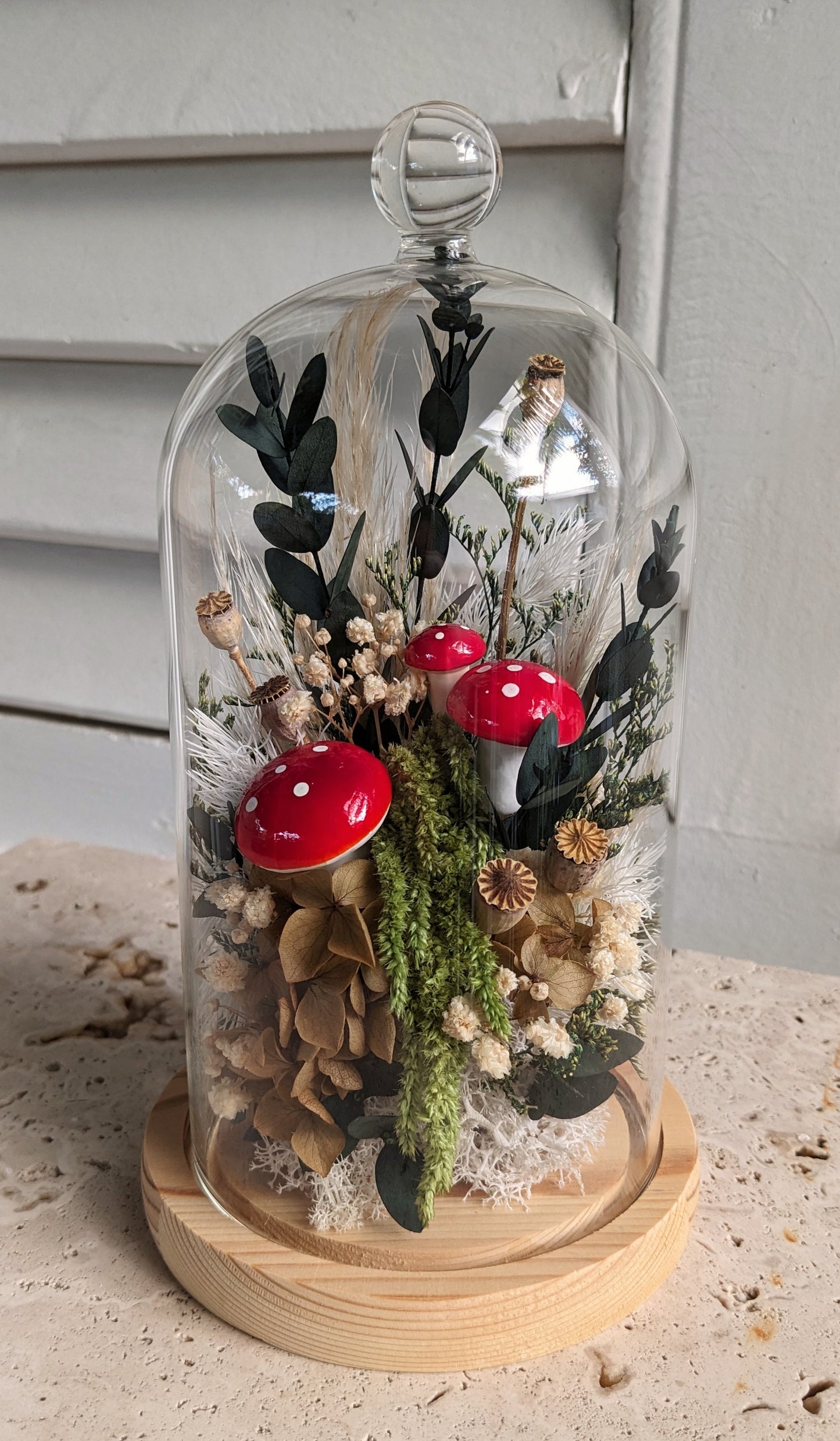 Dried Floral Cloche FAE (LOCAL DELIVERY ONLY)