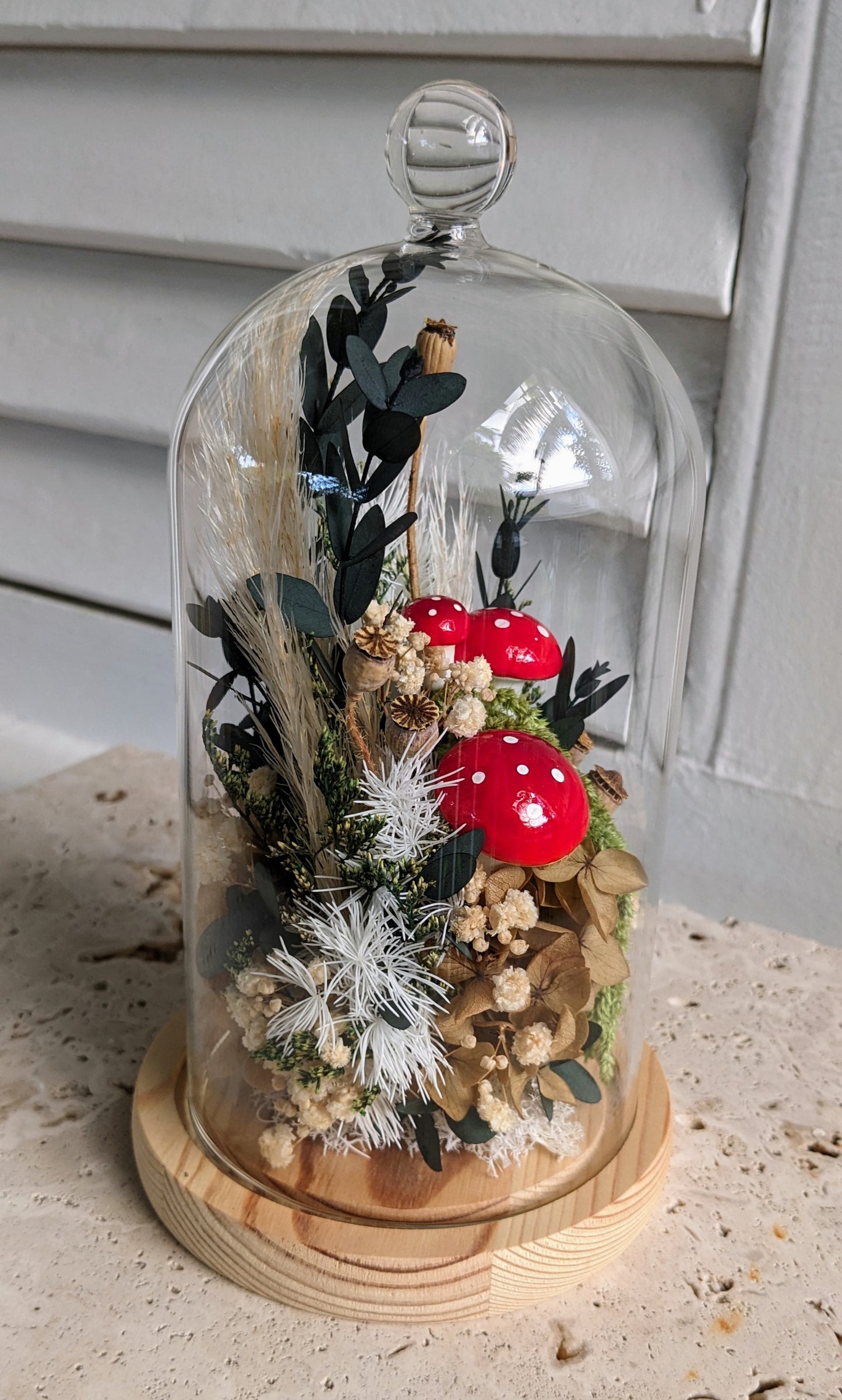 Dried Floral Cloche FAE (LOCAL DELIVERY ONLY)