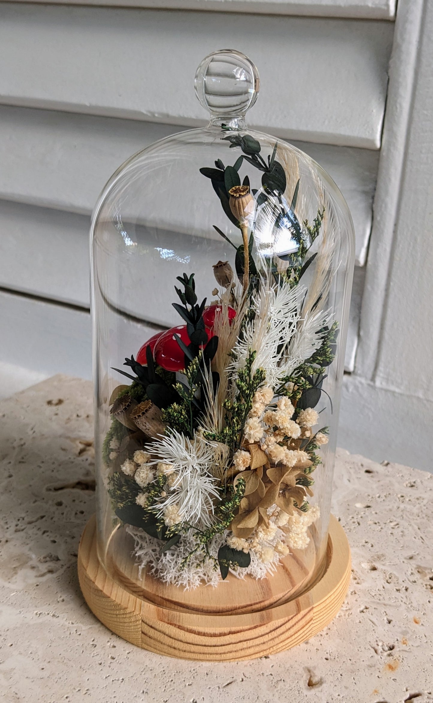 Dried Floral Cloche FAE (LOCAL DELIVERY ONLY)