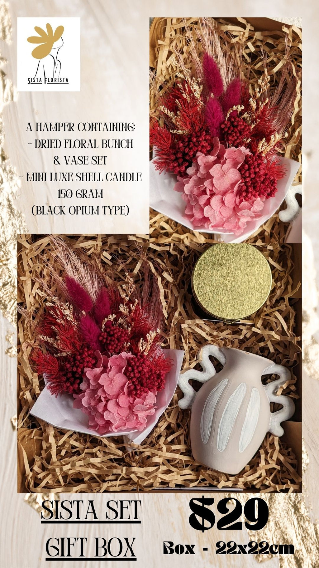 Sista Set Gift Box - Pink & Red