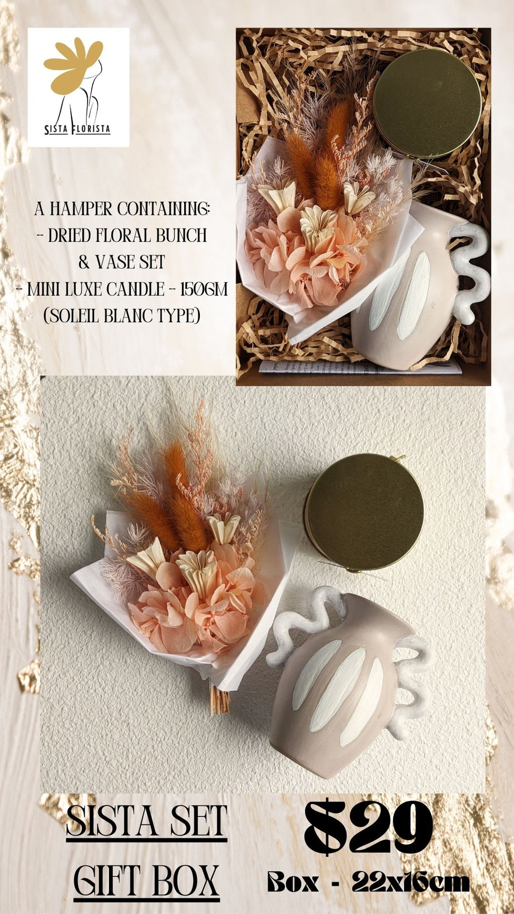 Sista Set Gift Box - Peach Blanc