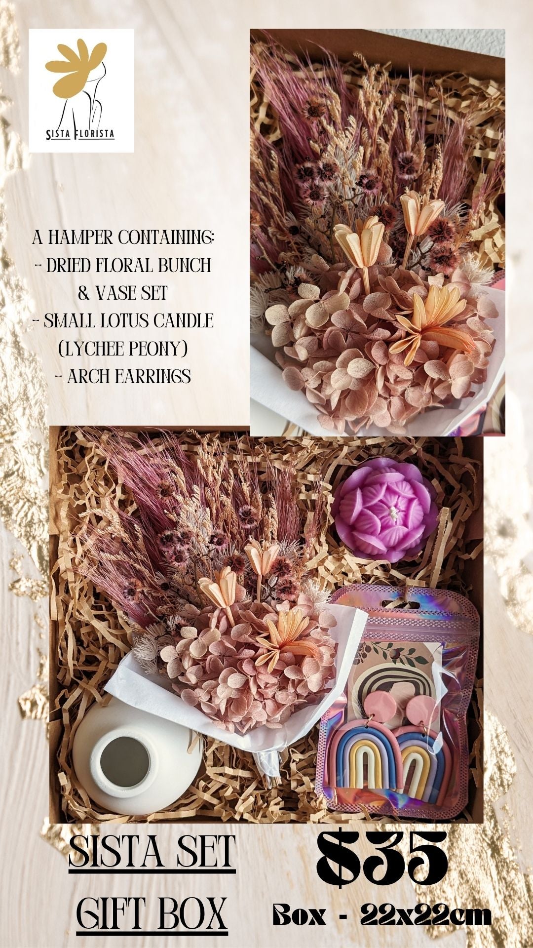 Sista Set Gift Box - Mauve Arch