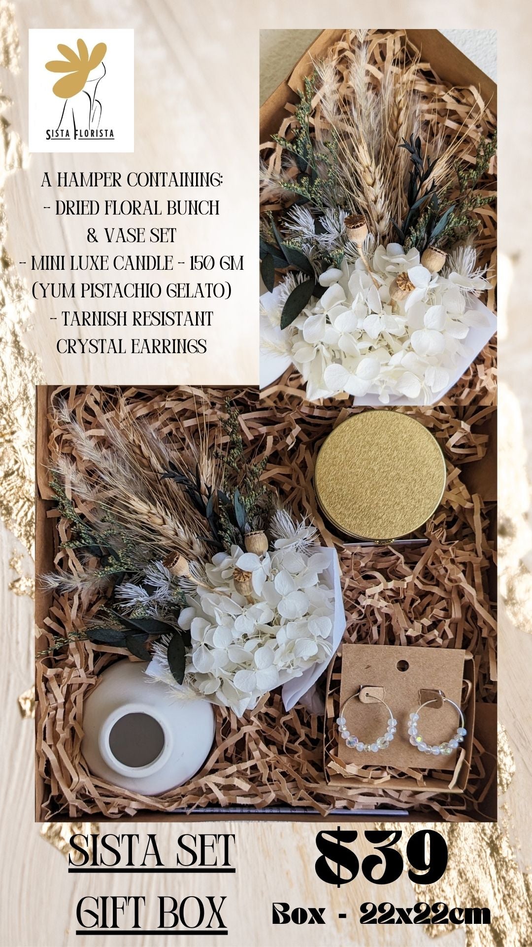 Sista Set Gift Box - Crystal Earrings