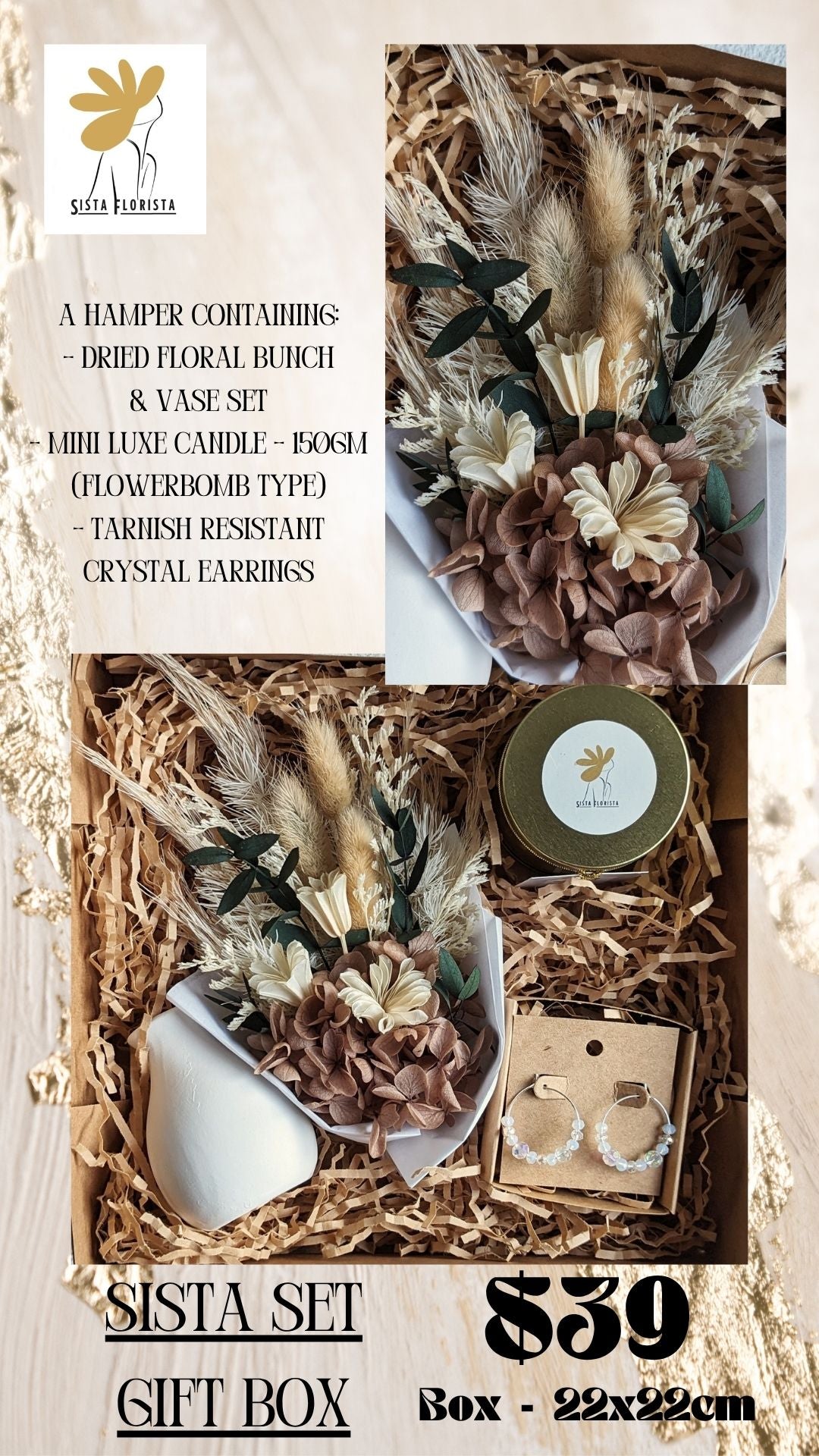 Sista Set Gift Box - Crystal Earrings