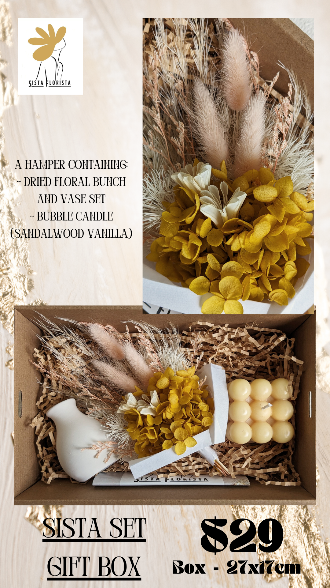 Sista Set Gift Box - Lemon Cream